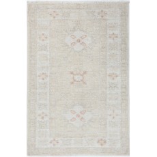 Beige Wool Runner Rug for Corridor | Hand Knotted Turkish Rug for Kitchen and Hallway