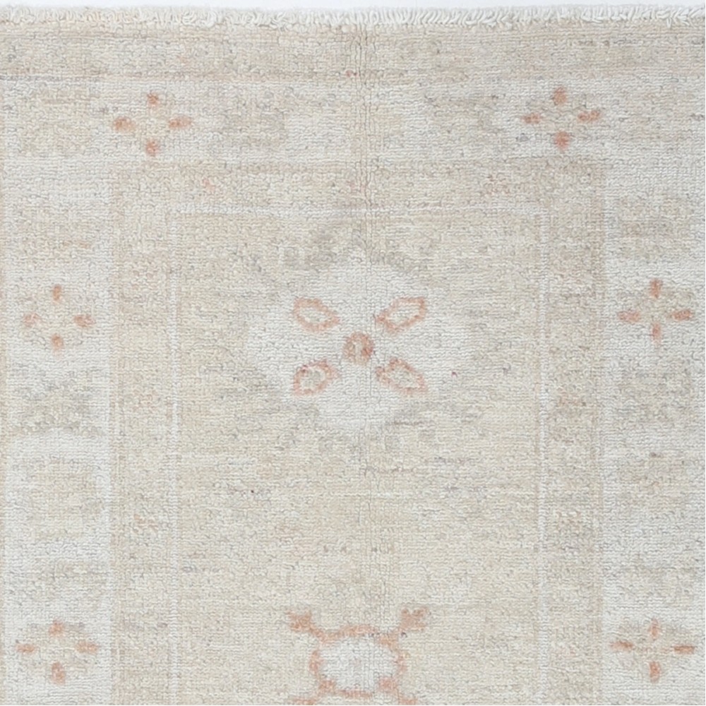 Beige Wool Runner Rug for Corridor | Hand Knotted Turkish Rug for Kitchen and Hallway Beige Wool Runner Rug for Corridor | Hand Knotted Turkish Rug for Kitchen and Hallway