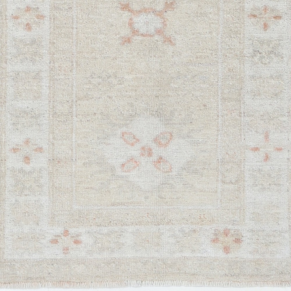 Beige Wool Runner Rug for Corridor | Hand Knotted Turkish Rug for Kitchen and Hallway Beige Wool Runner Rug for Corridor | Hand Knotted Turkish Rug for Kitchen and Hallway