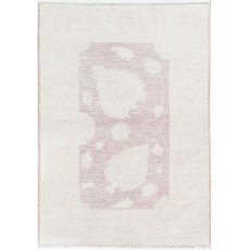 Traditional Oushak Accent Rug | Hand Knotted Soft Colored Rug | 100% Wool