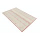 Hand Knotted Beige and Red Wool Area Rug | Turkish Stripe Motif Accent Rug Hand Knotted Beige and Red Wool Area Rug | Turkish Stripe Motif Accent Rug
