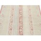 Hand Knotted Beige and Red Wool Area Rug | Turkish Stripe Motif Accent Rug Hand Knotted Beige and Red Wool Area Rug | Turkish Stripe Motif Accent Rug