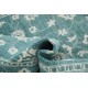 Hand Knotted Green Wool Oushak Area Rug with All-Over Floral Design Hand Knotted Green Wool Oushak Area Rug with All-Over Floral Design