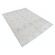Hand Knotted Light Blue, Beige Wool Rug | Geometric Pattern Carpet Hand Knotted Light Blue, Beige Wool Rug | Geometric Pattern Carpet