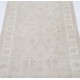 Hand Knotted Beige Wool Runner Rug | Oushak Floral Corridor Rug for Hallway, Kitchen Hand Knotted Beige Wool Runner Rug | Oushak Floral Corridor Rug for Hallway, Kitchen