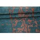 Hand Knotted Teal Blue, Blush Wool Runner Rug | Floral Corridor Rug | Stair Rug | New Kitchen Rug