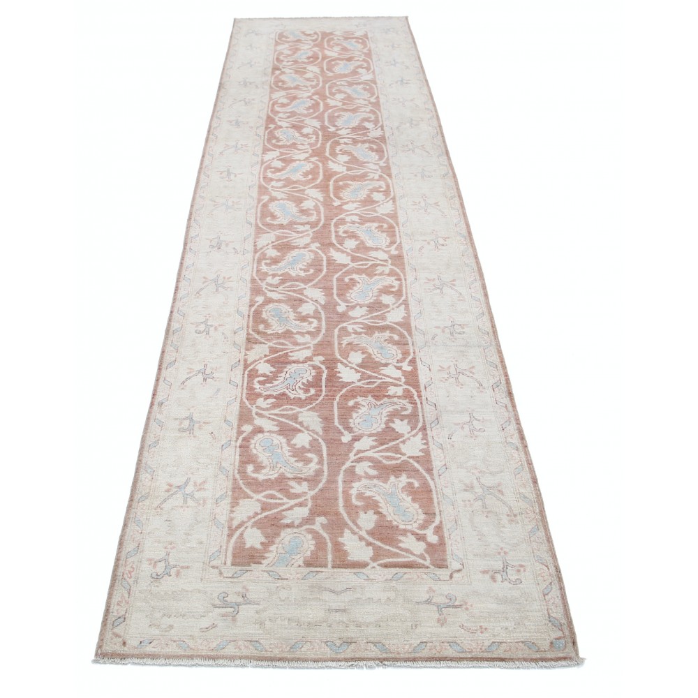 Hand Knotted Red, Beige Wool Runner Rug | Oushak Floral Corridor Rug for Hallway, Kitchen Hand Knotted Red, Beige Wool Runner Rug | Oushak Floral Corridor Rug for Hallway, Kitchen
