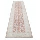 Hand Knotted Red, Beige Wool Runner Rug | Oushak Floral Corridor Rug for Hallway, Kitchen Hand Knotted Red, Beige Wool Runner Rug | Oushak Floral Corridor Rug for Hallway, Kitchen