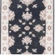 Hand Knotted Black, Beige Wool Runner Rug | Oushak Floral Corridor Rug for Hallway, Kitchen Hand Knotted Black, Beige Wool Runner Rug | Oushak Floral Corridor Rug for Hallway, Kitchen