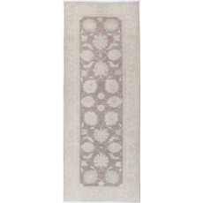 Floral Design Wool Runner Rug for Corridor | Hand Knotted Turkish Rug for Kitchen and Hallway