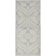 Hand Knotted Hallway Runner Rug | Light Blue and Ivory Runner Rug for Corridor | Stair Rug | Wool Kitchen Rug