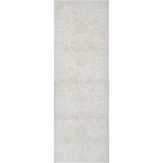 Handknotted Turkish Runner Rug for Corridor | Beige Hallway and Kitchen Rug | All Wool | Stair Rug