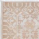 Hand Knotted Ivory, Coral Wool Area Rug | Turkish Geometric Design Accent Rug Hand Knotted Ivory, Coral Wool Area Rug | Turkish Geometric Design Accent Rug