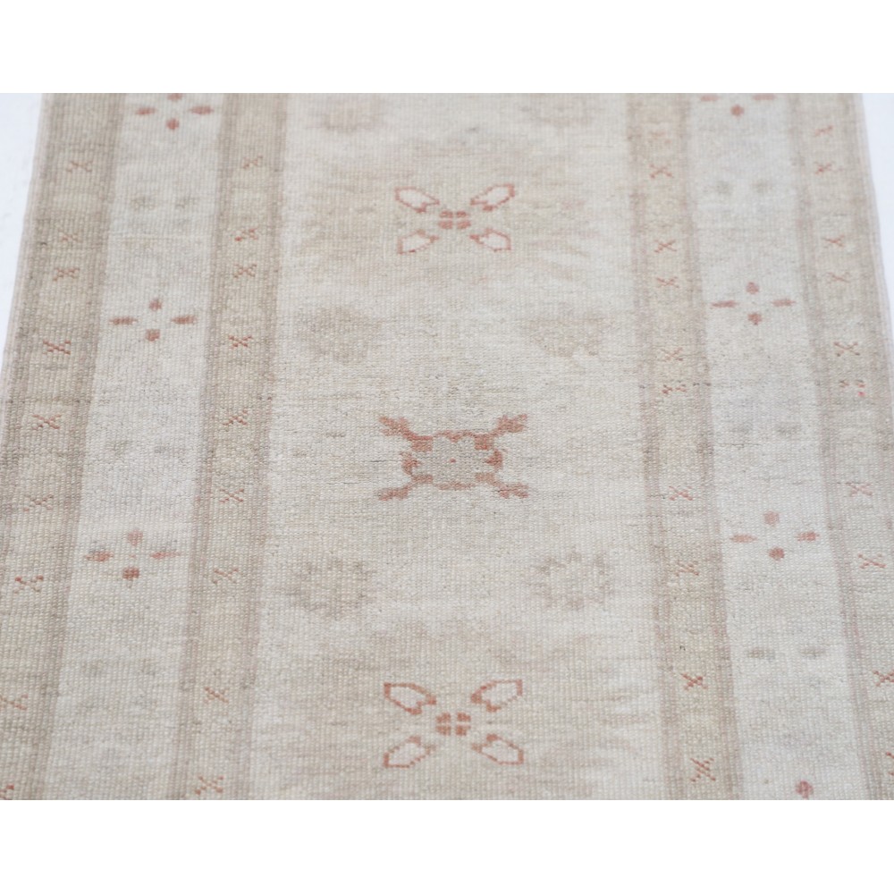 Hand Knotted Beige, Blush Wool Area Rug | Turkish Geometric Motif Accent Rug Hand Knotted Beige, Blush Wool Area Rug | Turkish Geometric Motif Accent Rug