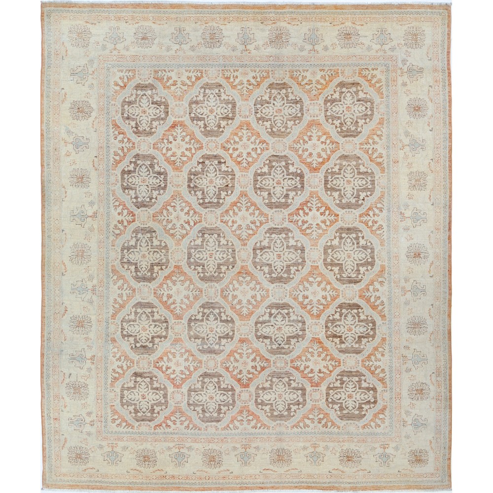 Hand Knotted Beige, Gray, Pale Pink Large Area Rug | Turkish Trellis Design Wool Carpet Hand Knotted Beige, Gray, Pale Pink Large Area Rug | Turkish Trellis Design Wool Carpet