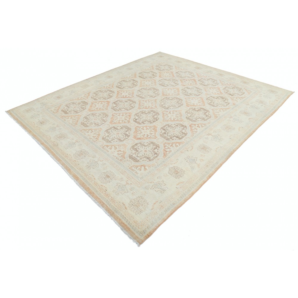 Hand Knotted Beige, Gray, Pale Pink Large Area Rug | Turkish Trellis Design Wool Carpet Hand Knotted Beige, Gray, Pale Pink Large Area Rug | Turkish Trellis Design Wool Carpet