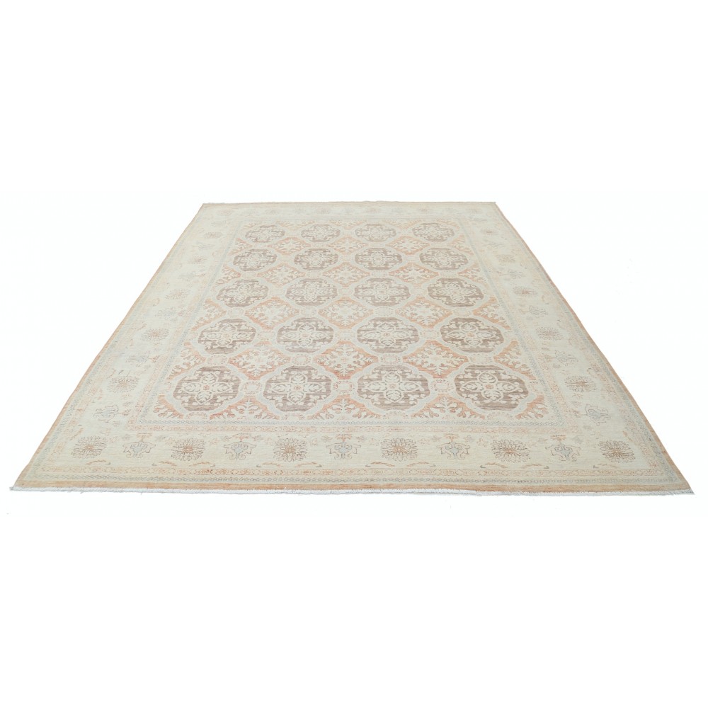 Hand Knotted Beige, Gray, Pale Pink Large Area Rug | Turkish Trellis Design Wool Carpet Hand Knotted Beige, Gray, Pale Pink Large Area Rug | Turkish Trellis Design Wool Carpet
