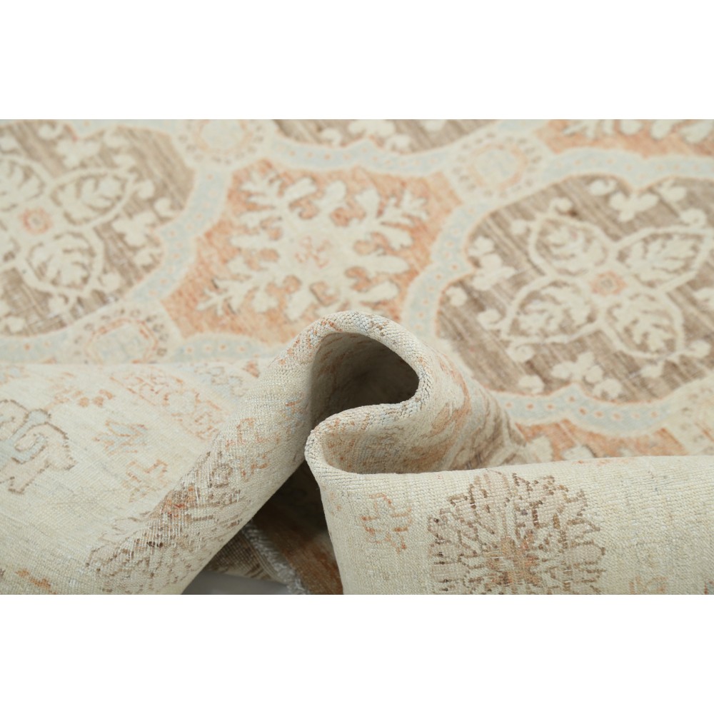 Hand Knotted Beige, Gray, Pale Pink Large Area Rug | Turkish Trellis Design Wool Carpet Hand Knotted Beige, Gray, Pale Pink Large Area Rug | Turkish Trellis Design Wool Carpet