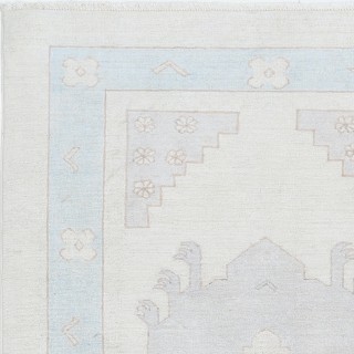Traditional Hand Knotted Turkish Accent Rug | Muted Tone Wool Area Rug Traditional Hand Knotted Turkish Accent Rug | Muted Tone Wool Area Rug