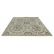 Hand Knotted Beige and Navy Blue Wool Square Area Rug | Elephant Medallion Design Carpet Hand Knotted Beige and Navy Blue Wool Square Area Rug | Elephant Medallion Design Carpet