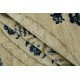 Hand Knotted Beige and Navy Blue Wool Square Area Rug | Elephant Medallion Design Carpet Hand Knotted Beige and Navy Blue Wool Square Area Rug | Elephant Medallion Design Carpet
