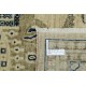 Hand Knotted Beige and Navy Blue Wool Square Area Rug | Elephant Medallion Design Carpet Hand Knotted Beige and Navy Blue Wool Square Area Rug | Elephant Medallion Design Carpet