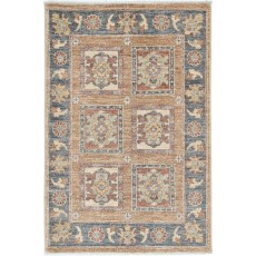 Traditional Turkish Accent Rug | Hand Knotted Small Entryway Rug | New Condition | 100% Wool