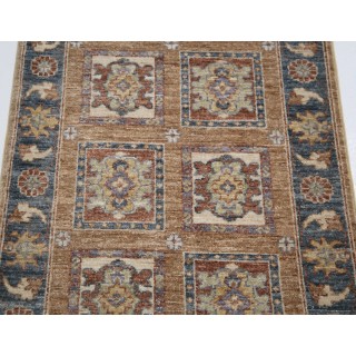 Traditional Turkish Accent Rug | Hand Knotted Small Entryway Rug | New Condition | 100% Wool