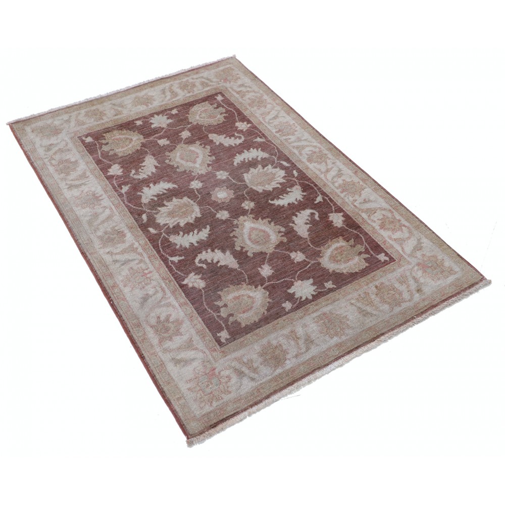 Hand Knotted Red, Ivory Wool Area Rug | Turkish Oushak Style Accent Rug Hand Knotted Red, Ivory Wool Area Rug | Turkish Oushak Style Accent Rug