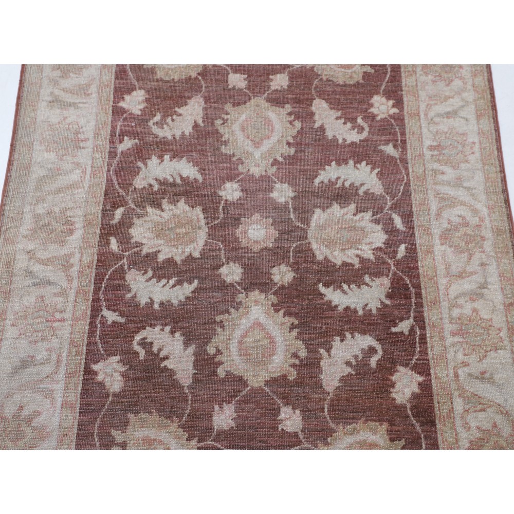 Hand Knotted Red, Ivory Wool Area Rug | Turkish Oushak Style Accent Rug Hand Knotted Red, Ivory Wool Area Rug | Turkish Oushak Style Accent Rug