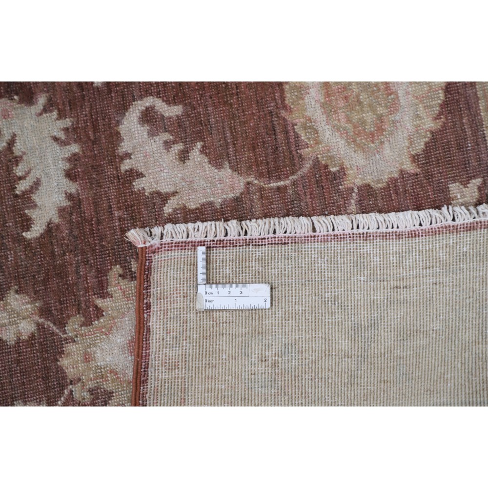 Hand Knotted Red, Ivory Wool Area Rug | Turkish Oushak Style Accent Rug Hand Knotted Red, Ivory Wool Area Rug | Turkish Oushak Style Accent Rug