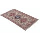 Hand Knotted Ivory, Red, Blue Wool Area Rug | Turkish Geometric Medallion Accent Rug Hand Knotted Ivory, Red, Blue Wool Area Rug | Turkish Geometric Medallion Accent Rug