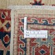 Hand Knotted Ivory, Red, Blue Wool Area Rug | Turkish Geometric Medallion Accent Rug Hand Knotted Ivory, Red, Blue Wool Area Rug | Turkish Geometric Medallion Accent Rug