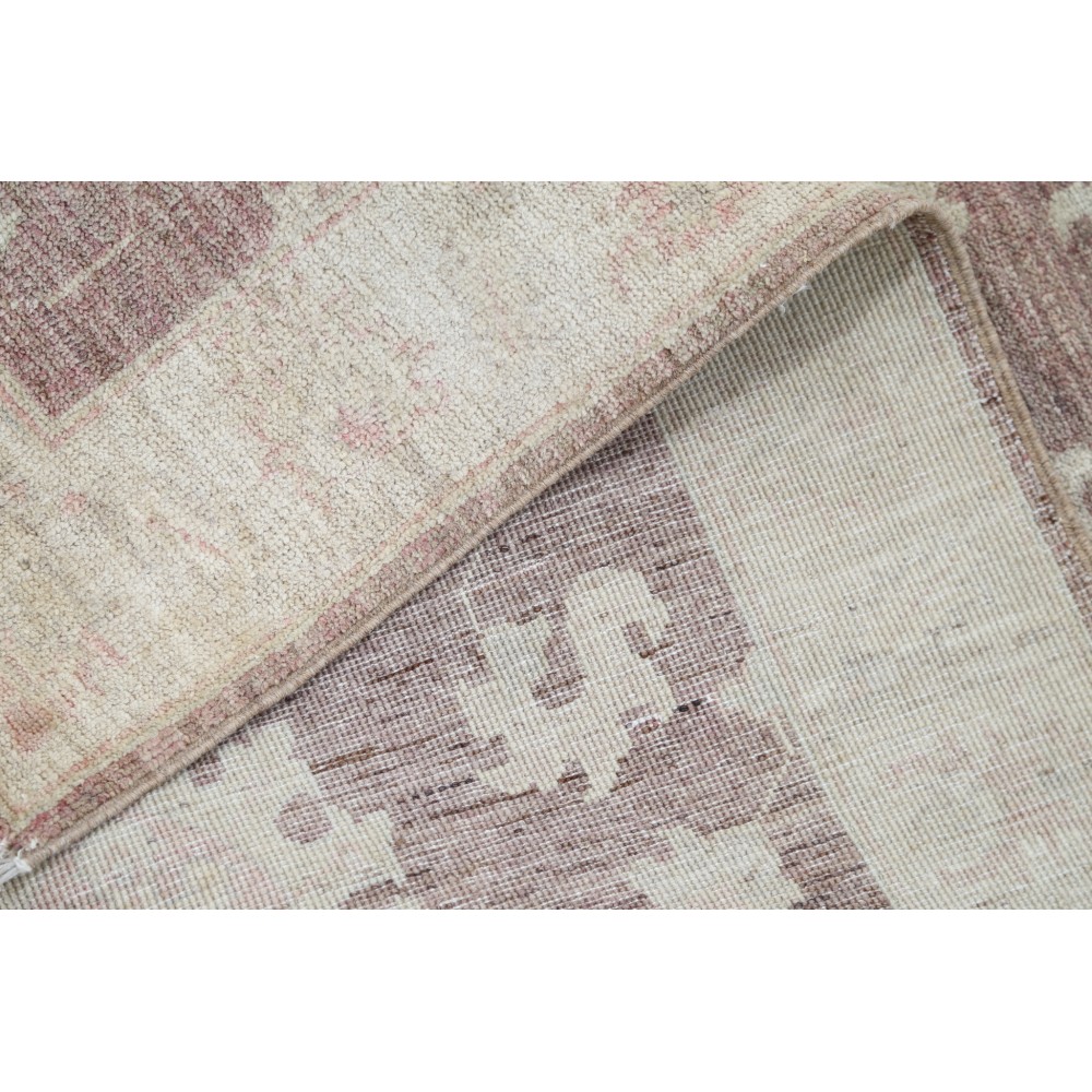 Hand Knotted Blush, Ivory Wool Runner Rug | Turkish Floral Design Corridor Rug, Hallway Rug, Rug for Hallway, Rug for Kitchen Hand Knotted Blush, Ivory Wool Runner Rug | Turkish Floral Design Corridor Rug, Hallway Rug, Rug for Hallway, Rug for Kitchen