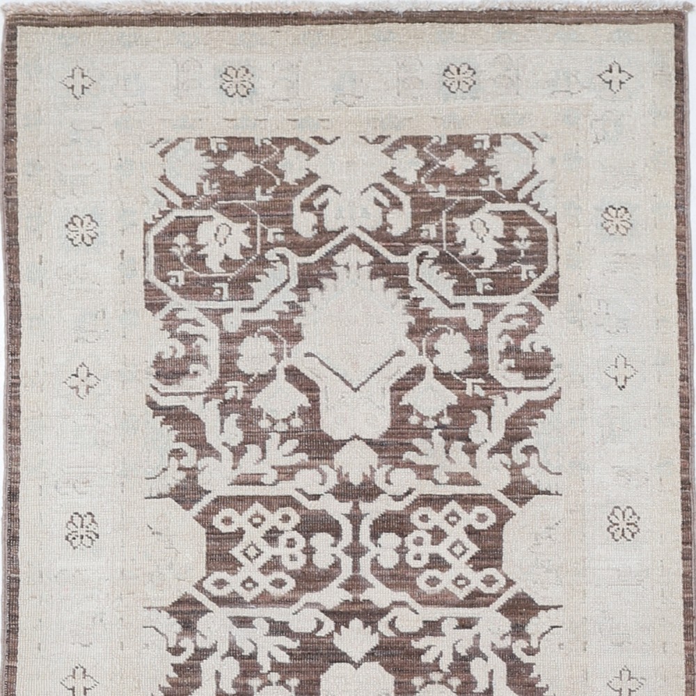 Hand Knotted Turkish Kitchen Runner Rug in Beige, Brown | Corridor Rug | Hallway Runner | Stair Rug Hand Knotted Turkish Kitchen Runner Rug in Beige, Brown | Corridor Rug | Hallway Runner | Stair Rug