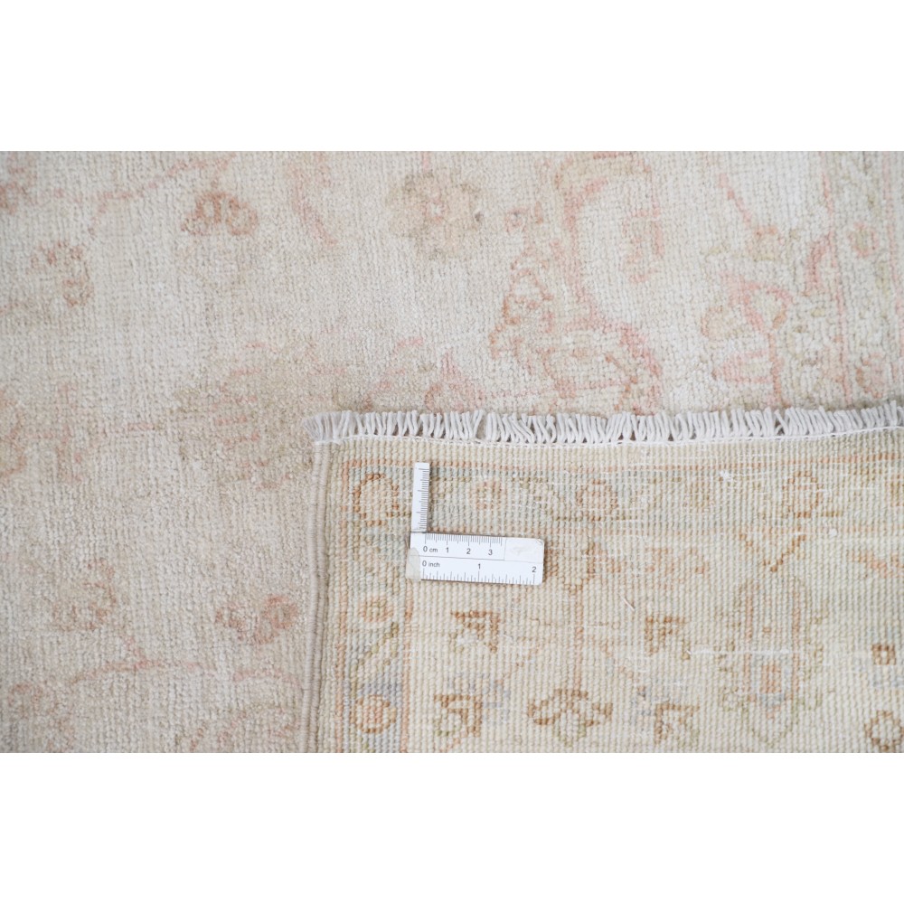 Hand Knotted Ivory, Blush Wool Area Rug | Medallion Design Accent Rug Hand Knotted Ivory, Blush Wool Area Rug | Medallion Design Accent Rug