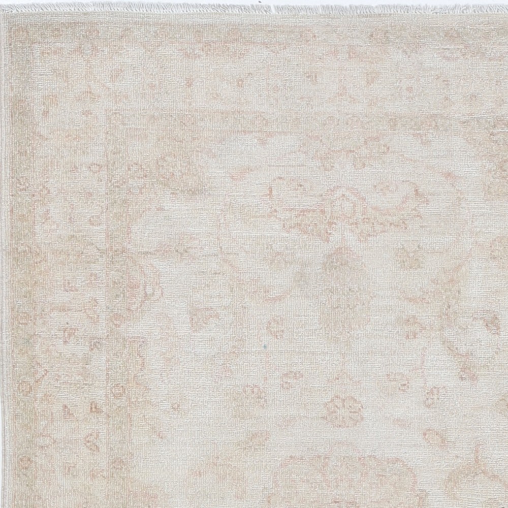 Hand Knotted Ivory, Blush Wool Area Rug | Medallion Design Accent Rug Hand Knotted Ivory, Blush Wool Area Rug | Medallion Design Accent Rug
