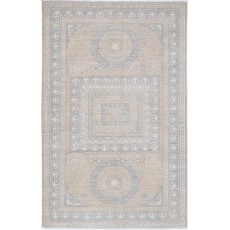 Hand Knotted Soft-Toned Wool Area Rug for Living Room, Bedroom and Dining Room