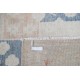 Hand Knotted Ivory, Blue, Blush Wool Area Rug | Turkish Geometric Motif Accent Rug Hand Knotted Ivory, Blue, Blush Wool Area Rug | Turkish Geometric Motif Accent Rug
