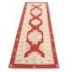 Wool Runner Rug for Corridor | Hand Knotted Hallway Runner | Beige, Red Kitchen Rug | Stair Rug