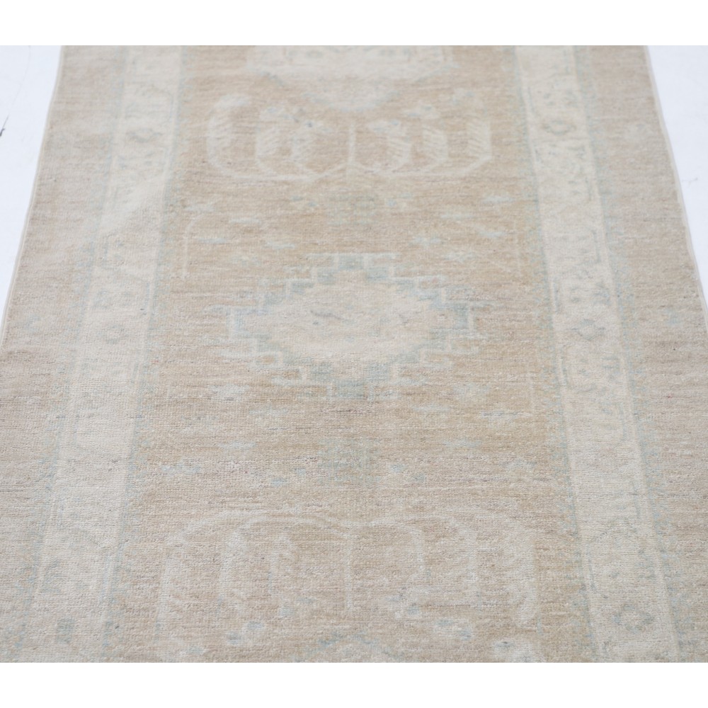 Handknotted Hallway Rug | Kitchen Runner Rug | Beige Corridor Rug | 100% Wool Handknotted Hallway Rug | Kitchen Runner Rug | Beige Corridor Rug | 100% Wool