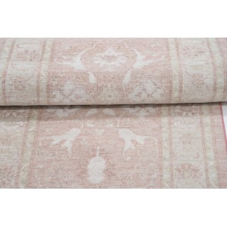 Handknotted Hallway Runner Rug in Soft Pink and Beige | Kitchen Rug | Corridor Rug | Stair Rug Handknotted Hallway Runner Rug in Soft Pink and Beige | Kitchen Rug | Corridor Rug | Stair Rug