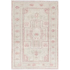 Traditional Decorative Hand Knotted Accent Rug | Beige Turkish Rug | All Wool