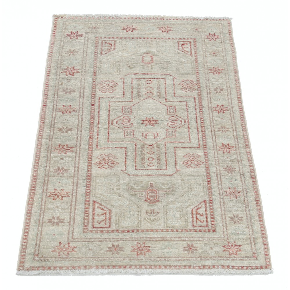 Traditional Decorative Hand Knotted Accent Rug | Beige Turkish Rug | All Wool Traditional Decorative Hand Knotted Accent Rug | Beige Turkish Rug | All Wool
