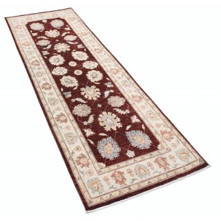 Hand Knotted Red, Beige Runner Rug for Kitchen and Corridor | Wool Hallway Rug | Stair Rug