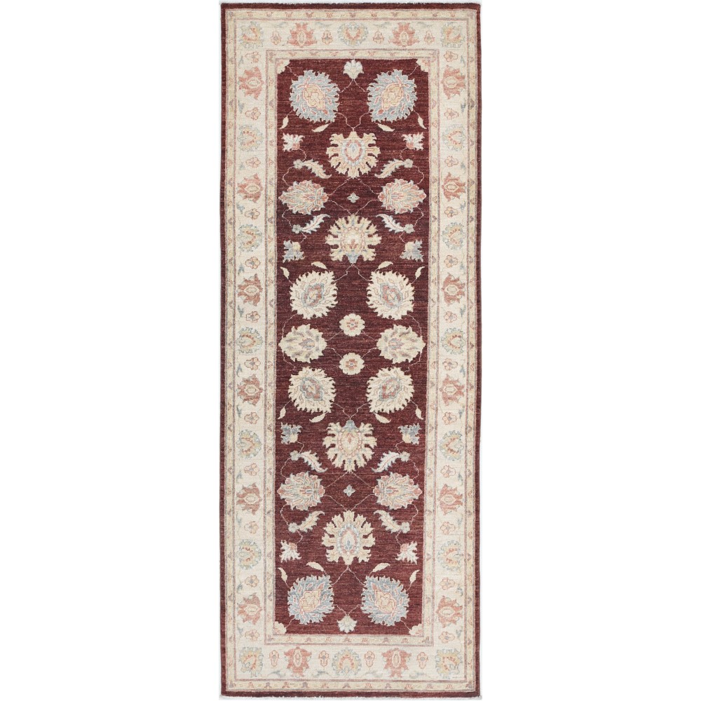 Hand Knotted Red, Beige Runner Rug for Kitchen and Corridor | Wool Hallway Rug | Stair Rug