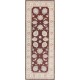 Hand Knotted Red, Beige Runner Rug for Kitchen and Corridor | Wool Hallway Rug | Stair Rug