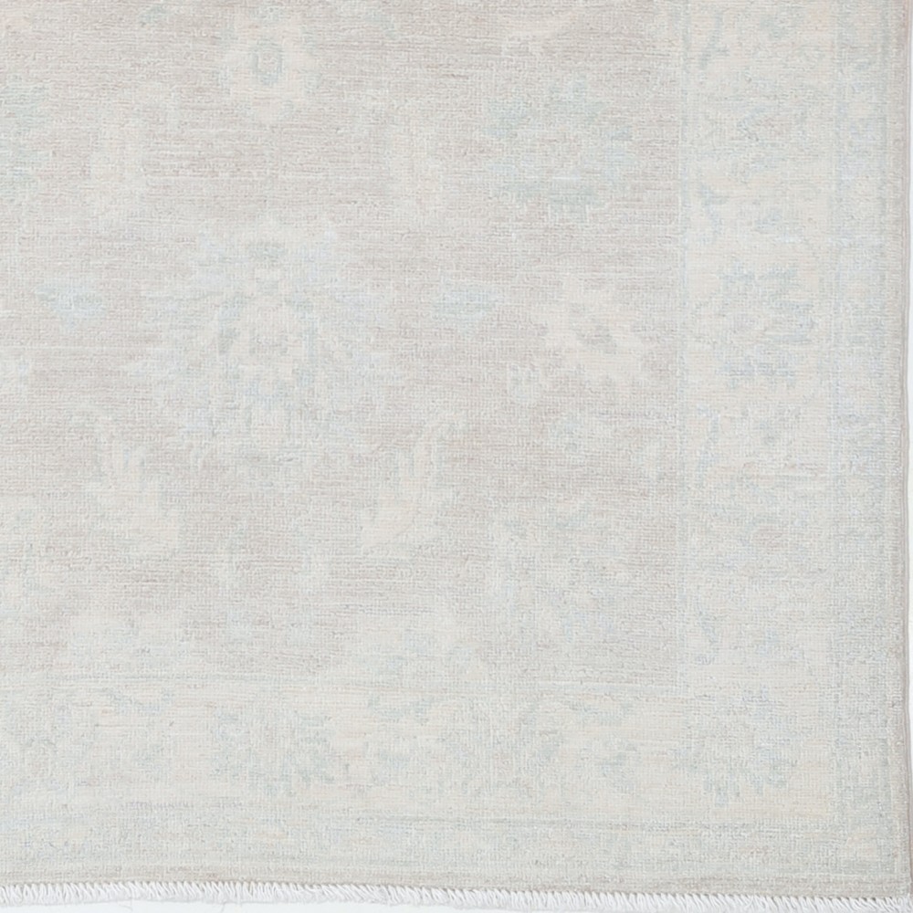 Hand Knotted Beige, Light Blue Wool Area Rug | Traditional Floral Motif Accent Rug Hand Knotted Beige, Light Blue Wool Area Rug | Traditional Floral Motif Accent Rug