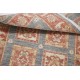 Hand Knotted Gray, Coral and Gold Wool Area Rug | Geometric Design Small Rug Hand Knotted Gray, Coral and Gold Wool Area Rug | Geometric Design Small Rug
