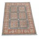 Hand Knotted Coral, Gray, Ivory Wool Area Rug | Turkish Geometric Design Accent Rug Hand Knotted Coral, Gray, Ivory Wool Area Rug | Turkish Geometric Design Accent Rug